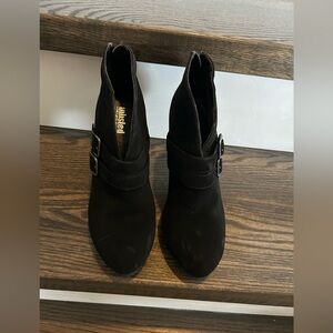 Unlisted Women's Black Ankle Booties with Buckle